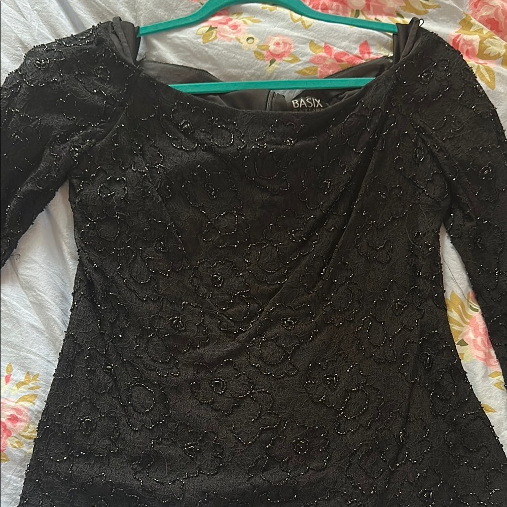 Black Embellished Women's Top
